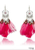 Boho Earrings Three Light Feathers Hayden